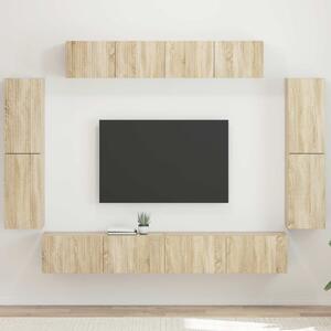 TV szekrény 8 pcs Sonoma tölgy