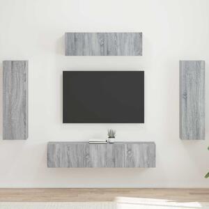 TV szekrény 5 pcs Szürke Sonoma