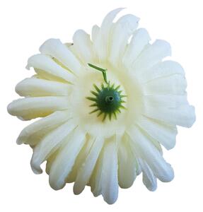Krizantém virágfej Ø 13cm krém művirág