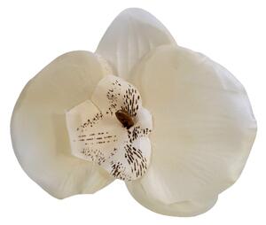 Orchidea virágfej 10cm x 8cm bézs művirág - az ár 24 db-os csomagra vonatkozik