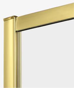 New Trendy Prime Light Gold zuhanykabin 100x70 cm négyszögletes arany fényes/átlátszó üveg K-1100