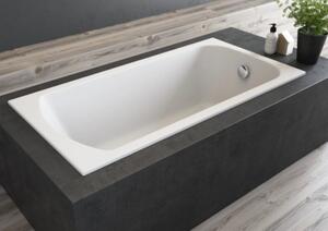 Polimat Classic Slim slip téglalap alakú fürdőkád 120x70 cm fehér 00282