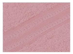 Laverne rózsaszín pamut és bambusz szálas fürdőlepedő, 70 x 140 cm - Confetti
