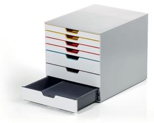 Irattároló, műanyag, 7 fiókos, DURABLE VARICOLOR&reg; MIX 7, színes (DB762727)