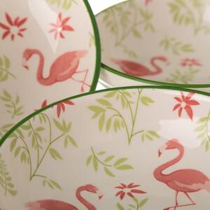 Flamingo porcelán tálka, ø 12,6 cm - Unimasa