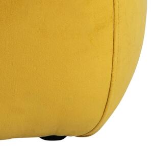 Mie sárga bársony puff, 40 x 40 cm - Actona