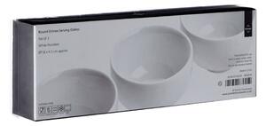 Fehér porcelán szervírozó tál készlet 3 db-os ø 8 cm Entree – Premier Housewares