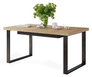 AVELLA Arany Craft Tölgy - Loft stílusú asztal nappaliba/étkezőbe kinyitható akár 3,1 m-ig!