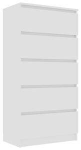 VidaXL fehér fiókos forgácslap komód 60 x 35 x 121 cm