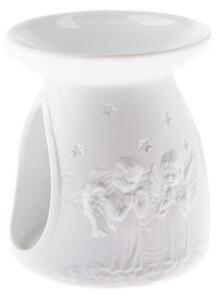 Fehér porcelán aromalámpa, 12,2 cm - Dakls
