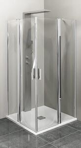 Polysan Zoom Line zuhanykabin 90x90 cm négyzet króm fényes/átlátszó üveg ZL5415