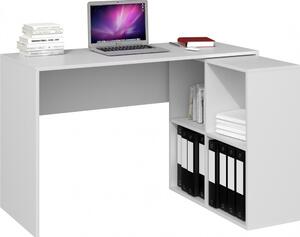Aldabra Plus íróasztal, 120x76x50 cm, fehér