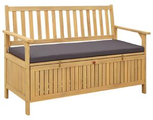 VidaXL Tárolópad párnával tárolóval ajtóval 120 x 63 x 84 cm