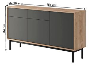 TEM-Bergen BK154 minimalista stílusú széles komód