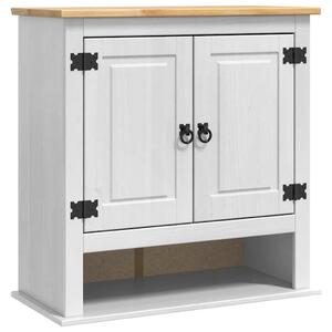 VidaXL Függő szekrény Corona Fehér 70 x 33 x 71,5 cm Tömör Fenyőfa