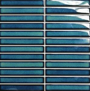 Kerámia mozaik Premium Mosaic Kit Kat aqua blue 30x30 cm fényes MOSKK2AQBL