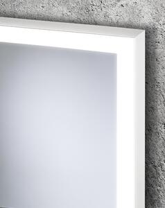 Dubiel Vitrum Solid tükör 60x80 cm négyszögletes világítással fehér 5905241006901