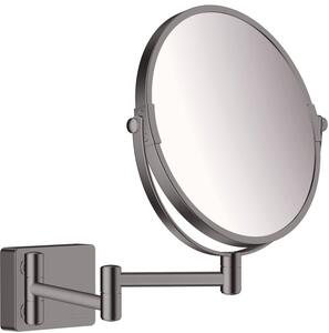 Hansgrohe AddStoris kozmetikai tükör 24.6x24.6 cm kerek fekete 41791340