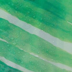 Sealskin Leaves zuhanyfüggöny 200x180 cm fehér-zöld 800144