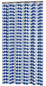 Sealskin Brix zuhanyfüggöny 200x180 cm fehér-kék 210971324