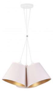 Duolla Duolla - Csillár zsinóron TWIGGY 3xE27/40W/230V átm. 60 cm fehér DU8979