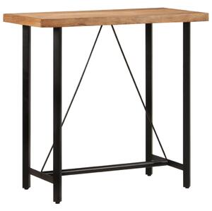 Tömör akácfa és vas bárasztal 110 x 55 x 107 cm