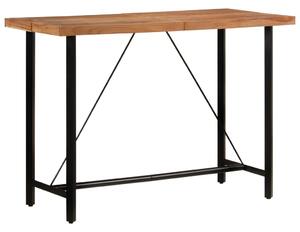Tömör akácfa és vas bárasztal 150 x 70 x 107 cm
