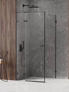 New Trendy Avexa Black zuhanykabin 120x80 cm négyszögletes fekete matt/átlátszó üveg EXK-1570