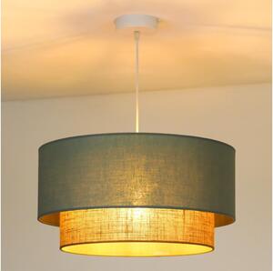 Duolla Duolla - Csillár zsinóron BOHO 1xE27/15W/230V átm. 45 cm zöld/barna DU89781