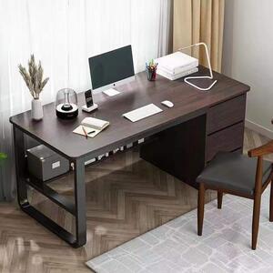 Fiókos íróasztal 120x50x73,5cm barna LG09-120