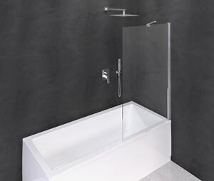 Polysan Modular Shower zuhanyparaván 90 cm egyrészes króm fényes/átlátszó üveg BMS1-90
