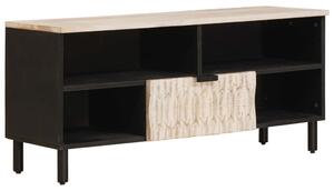 TV szekrény fiókkal Fehér mosott felület 100 x 33 x 46 cm