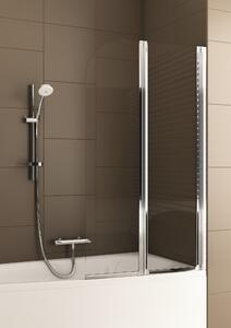 KFA Armatura Modern zuhanyparaván 80 cm kétrészes króm fényes/átlátszó üveg 170-06991P