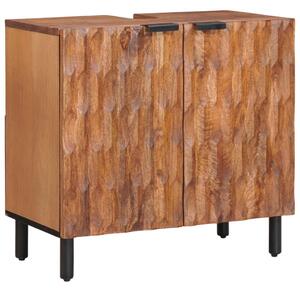 Fürdőszobai mosdószekrény Barna 62 x 33 x 58 cm Tömör Mangófát