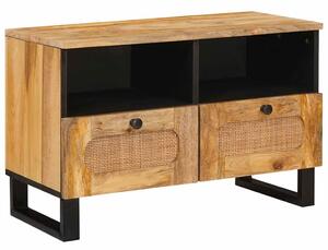 TV szekrény fiókkal Barna 70 x 33 x 46 cm Tömör Mangófát