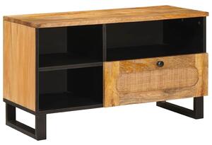 TV szekrény fiókkal Barna 80 x 33 x 46 cm Tömör Mangófát