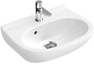 Villeroy & Boch O.Novo mosdótál 50x40 cm félkör alakú klasszikus fehér 53605101