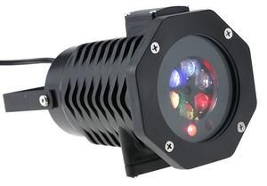 Kültéri LED projektor, 12W-os, 15 figuramodell, forgó vetítés, IP44