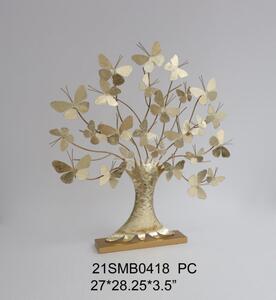 Dekoráció fém 68,6x9x71,8 fa aranyozott (készletről)