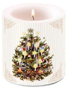 Karácsonyi Átvilágítós Gyertya - X-mas Tree Cream