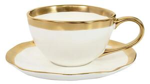 KARE Bell Porcelán Teáscsésze Fehér-Arany