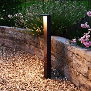 Deko-Light Lerna LED útvilágítás, magasság 100 cm, CCT, szürke, foglalat, Alu / szürke / cink, Alumínium, Modern