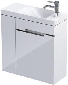 Oristo Silver Uni mosdó szekrénnyel 55 cm fehér OR33-ZD2D-55-1-L