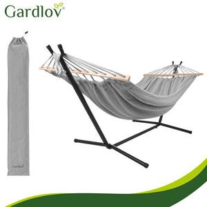 Gardlov szürke függőágy állvánnyal, 200x150cm, max. 250kg