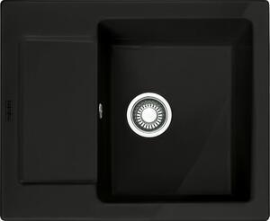 Franke Maris kerámia mosogató 62x51 cm fekete 124.0442.558