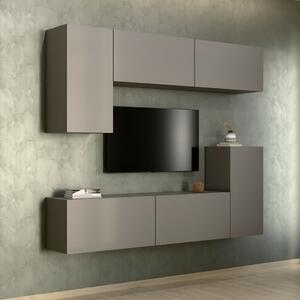 Intenso Concept-50 nappali faliszekrény sor - 200 cm (szürkésbarna)