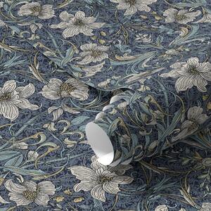 Tapéta Klasszikus virágos díszítés William Morris stílusában, Virágok és növények tapétá, a00232 : Uwalls.hu