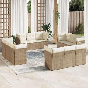 VidaXL Polyrattan Kerti Ülőgarnitúra - Bézs - 12 részes