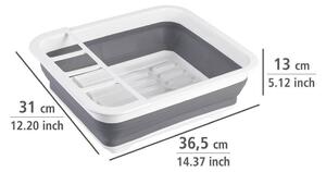 Wenko szárító mosogatóhoz 36.5x31x13 cm szürke-fehér 54780100