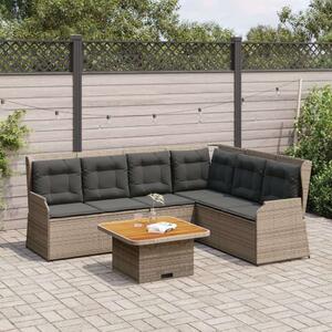 VidaXL Polyrattan Kerti Ülőgarnitúra - 5 részes - Szürke